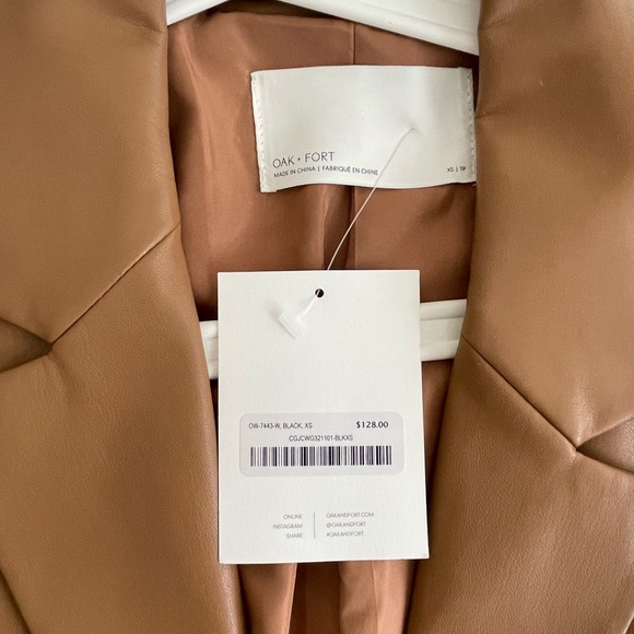 Oak and fort leather blazer - Picture 3 of 3